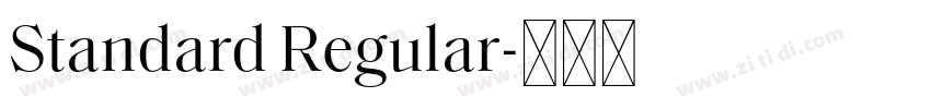 Standard Regular字体转换